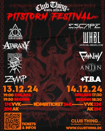 Tickets für Pitstorm Festival am 13.12.2024 - Karten kaufen